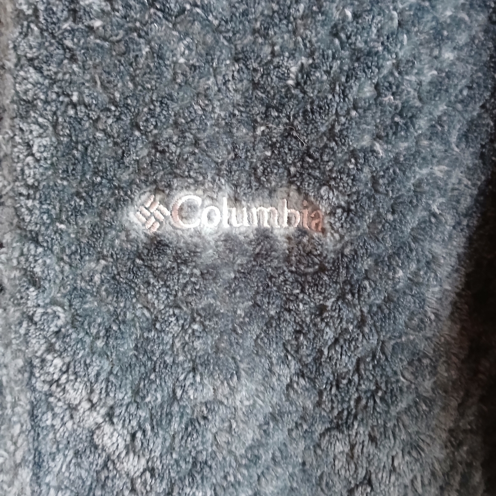 Columbia Fleece Jacket Dark Teal Womens Size Small - Picture 3 of 5